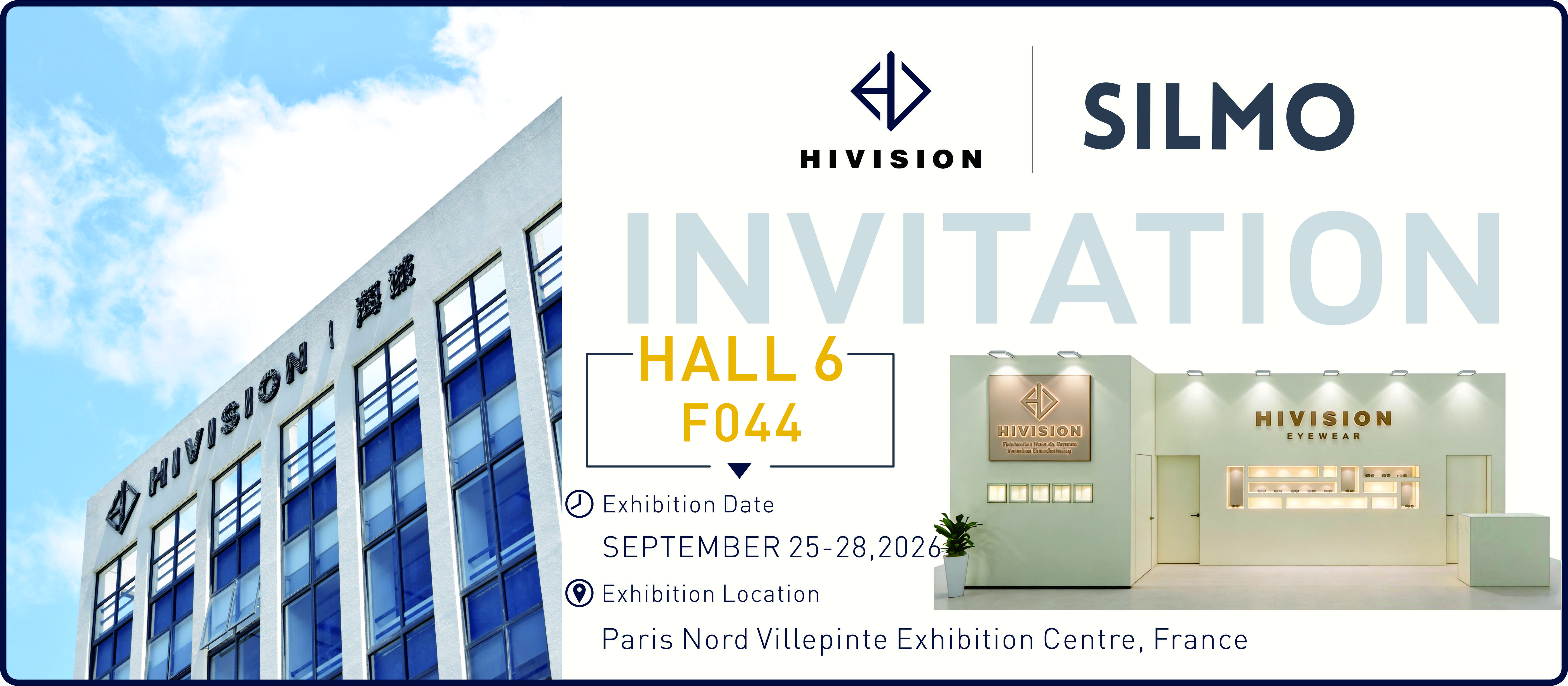 Craftsmanship builds vision.HIVISION awaits you at SILMO Paris 2026.
