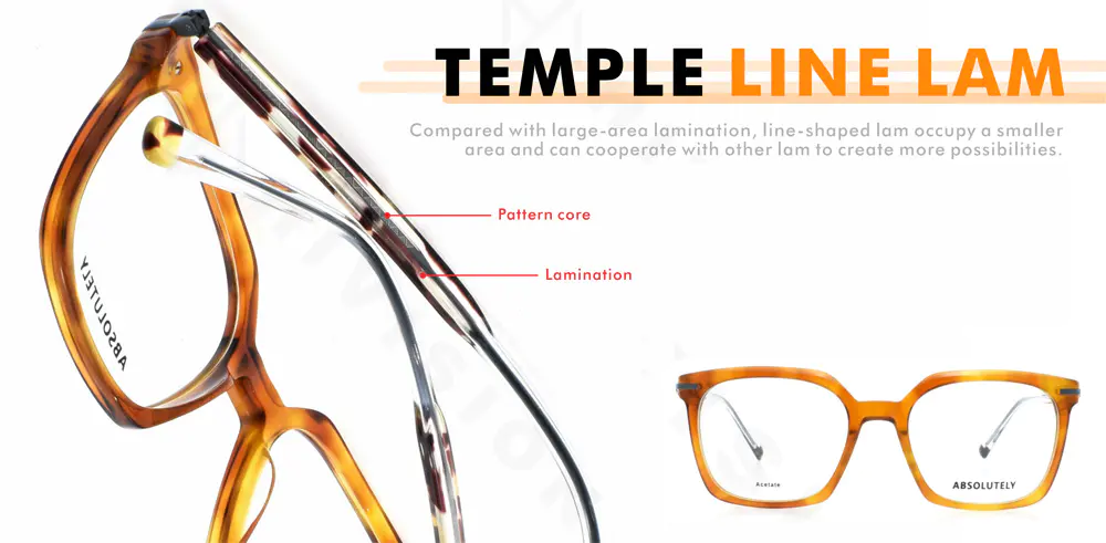 Brown Acetate Glasses Frame