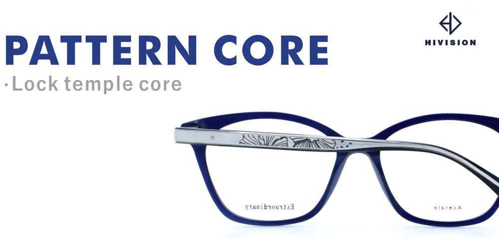 Acetate Frame Lock Patterned Wirecores