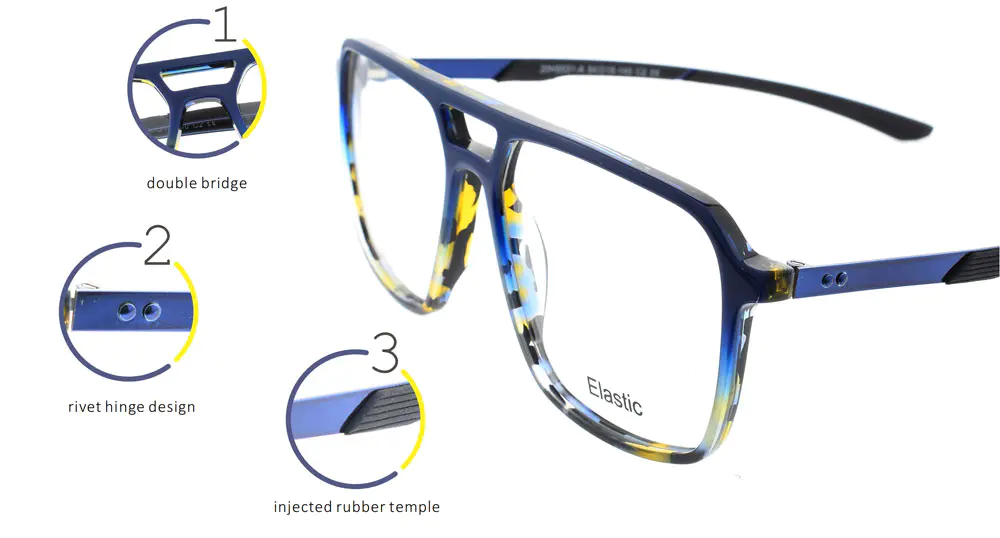 Double Bar Acetate Frame