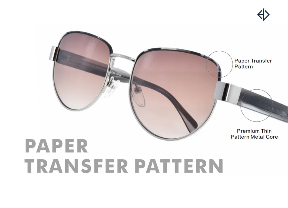 Patterned Metal Sunglasses
