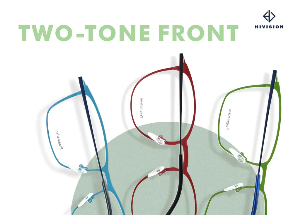 Two Tone Color Onepiece Metal Frame